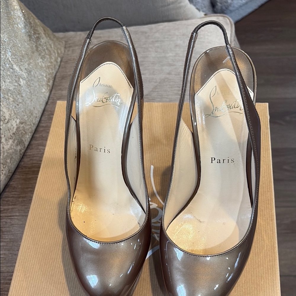 Christian Louboutin Bronze Pumps